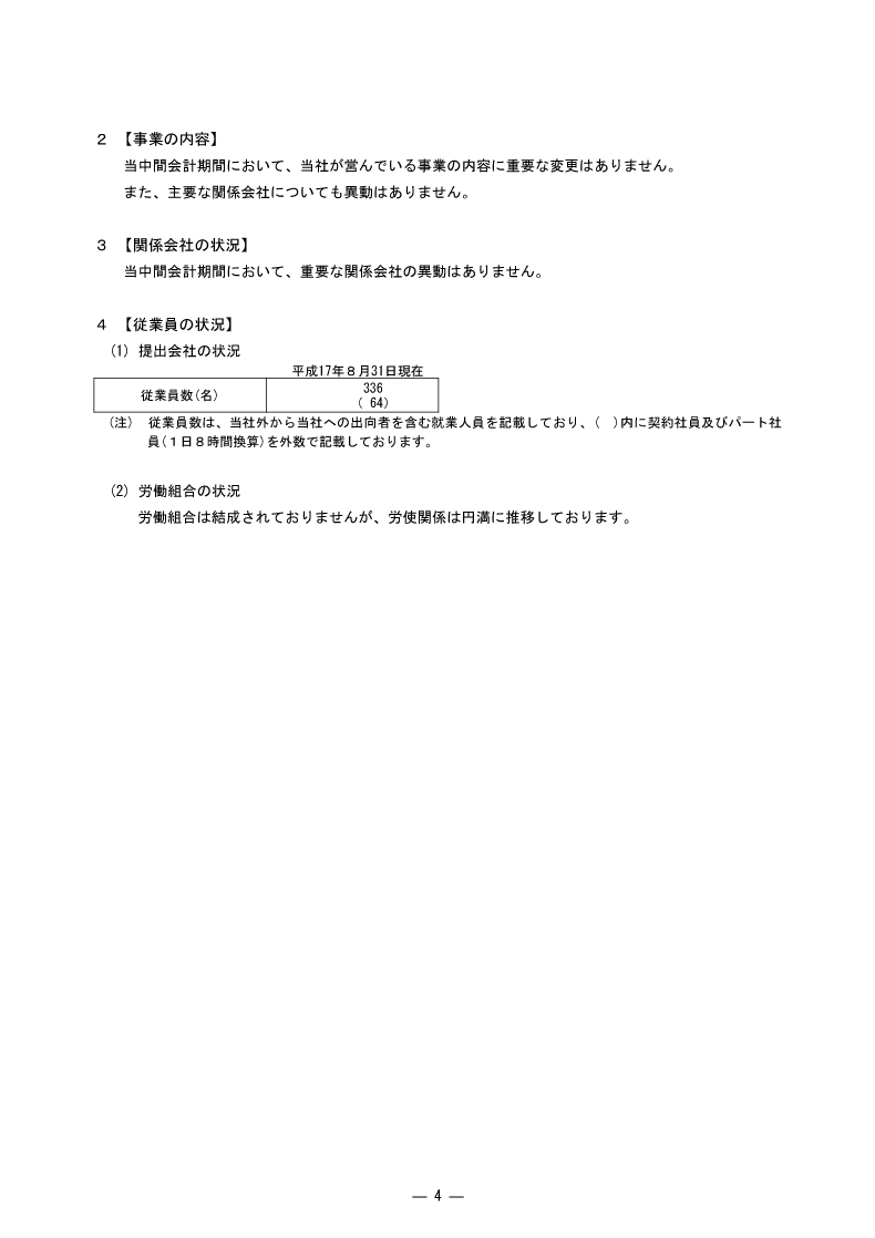 事業の内容