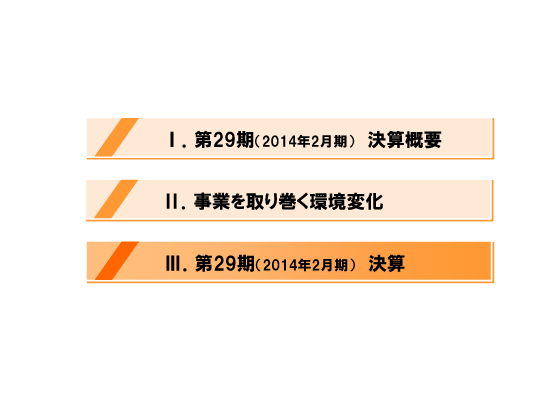 [3]第29期（2014年2月期）決算詳細