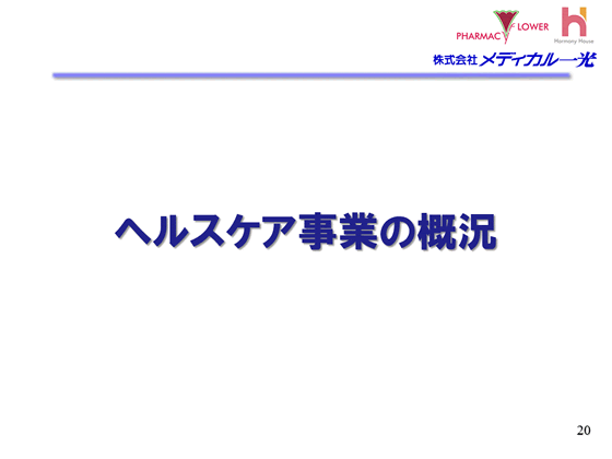 ヘルスケア事業の概況