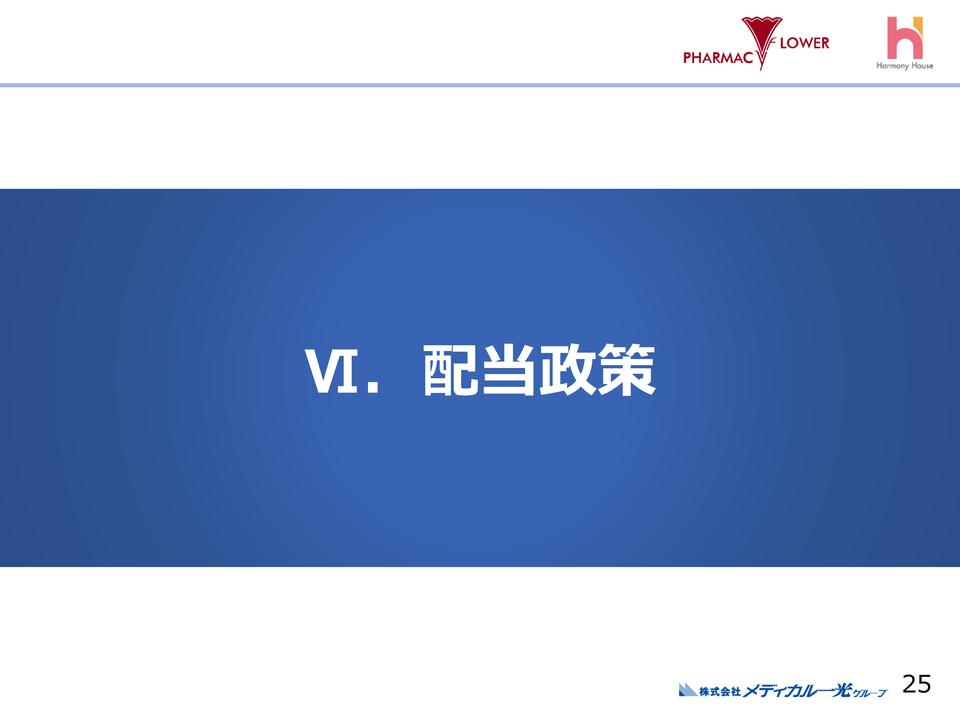Ⅵ.配当政策