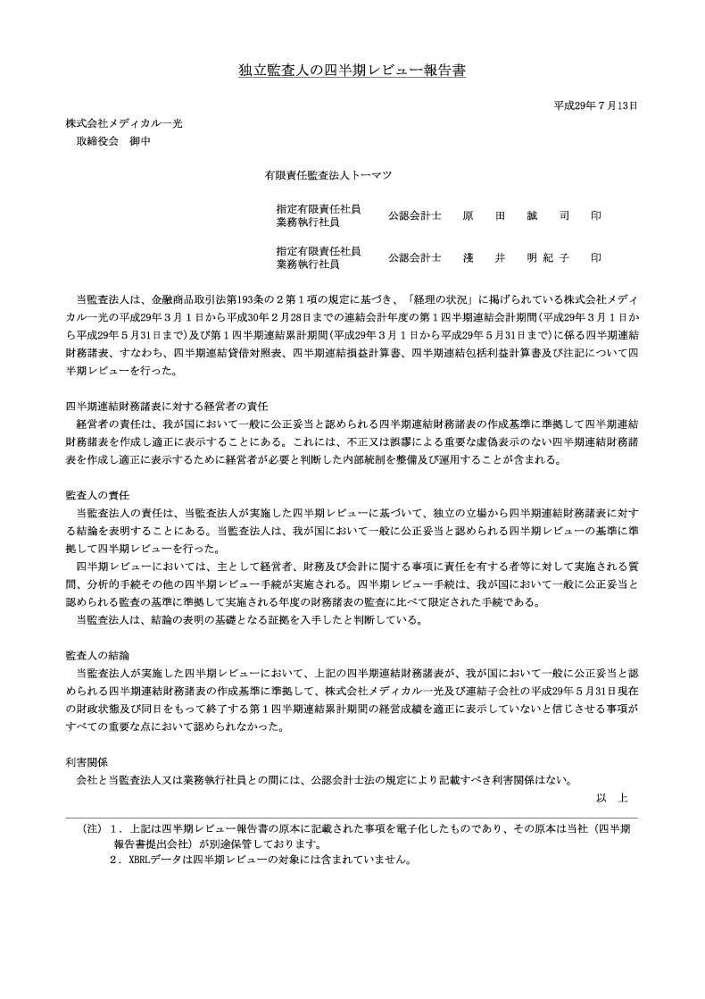 監査報告書
