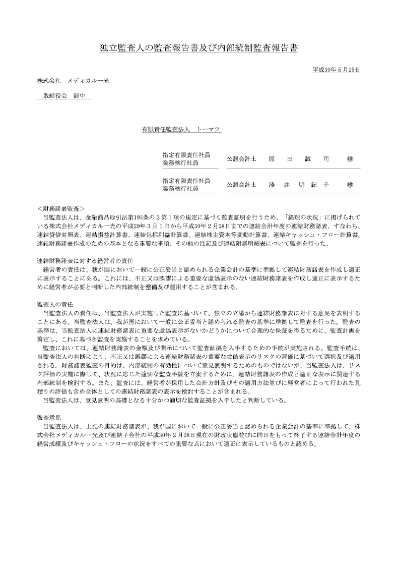 レビュー報告書