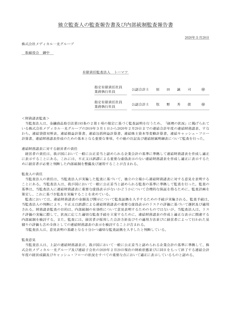 レビュー報告書