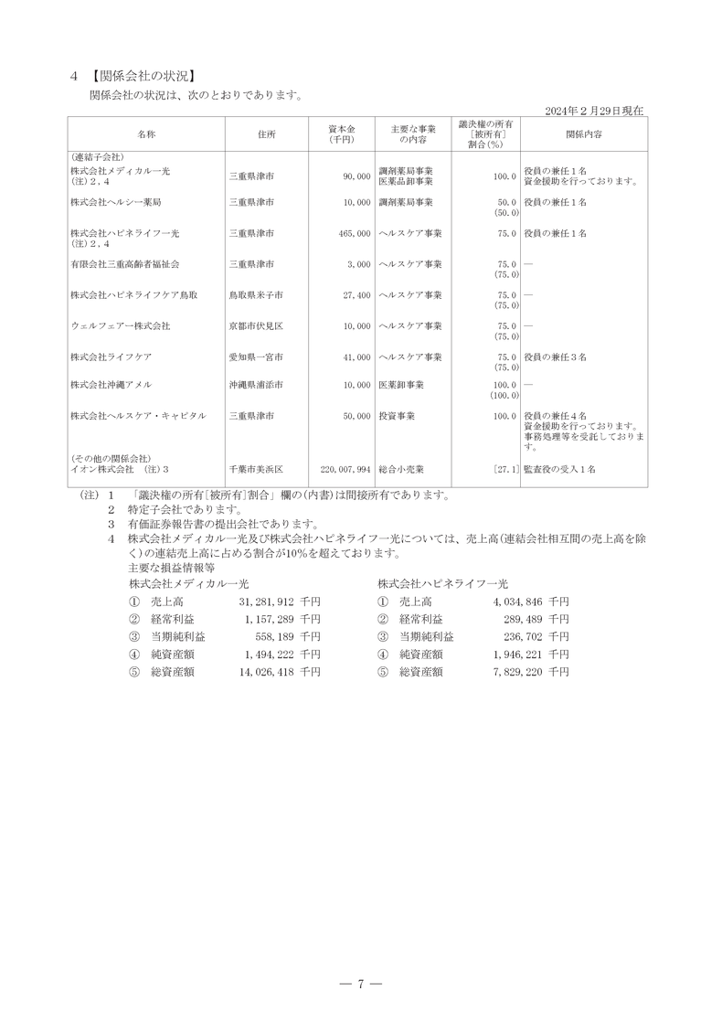 関係会社の状況