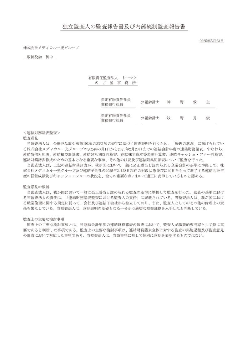 レビュー報告書